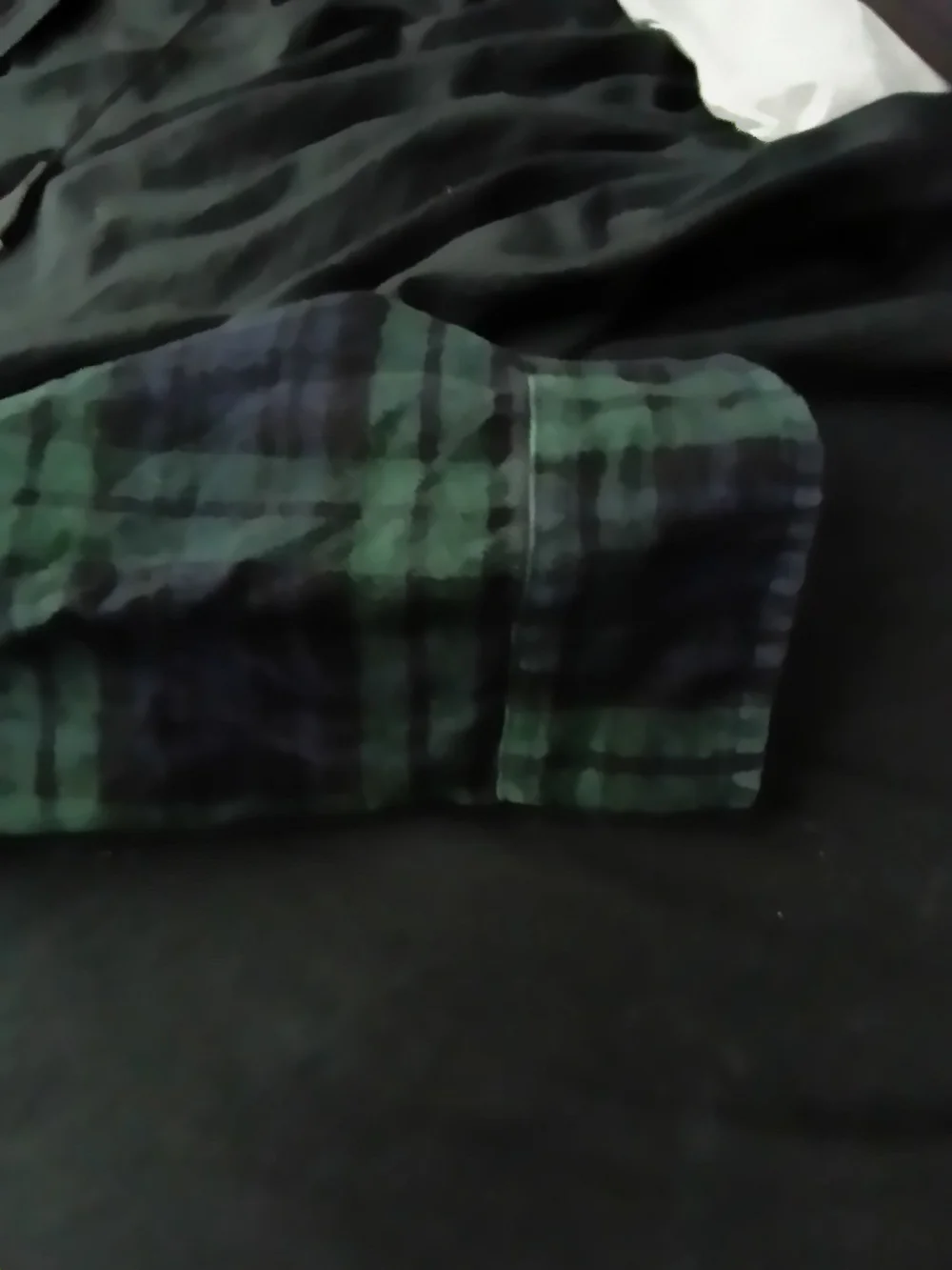 J. Crew new w/o tags Large Slim Fit Men’s Flannel - Green & Navy Plaid